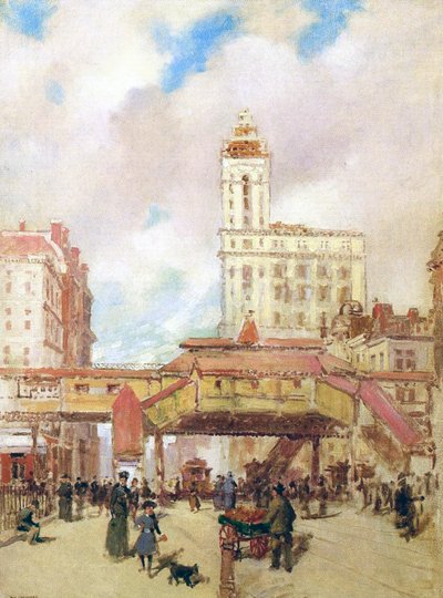 Third Avenue, New York by Paul Cornoyer